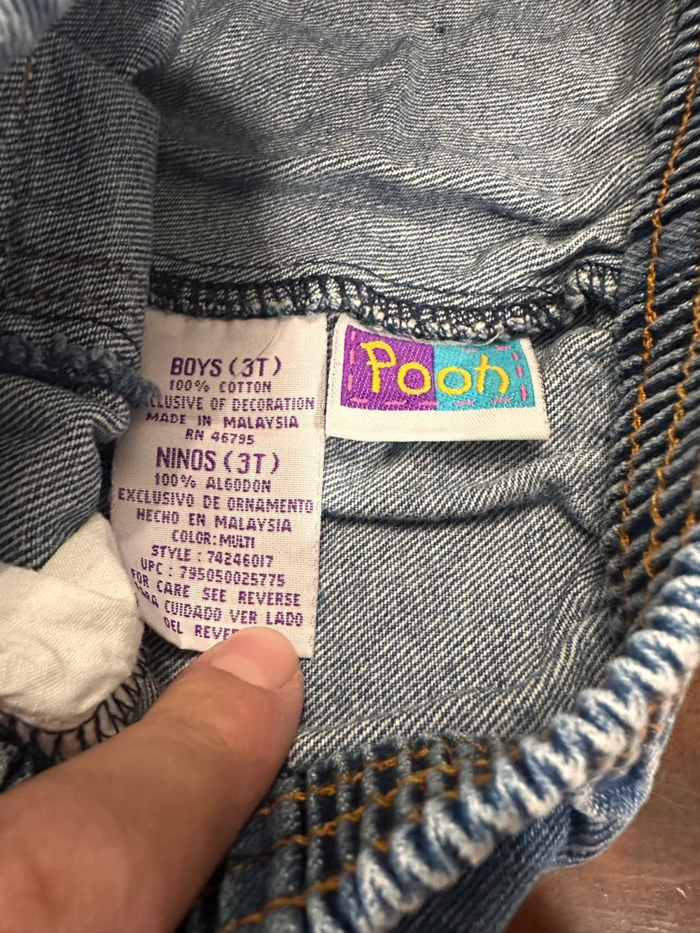 Vintage 90s Disney Winnie The Pooh Team Baseball Cardigan Jeans Set 3T
